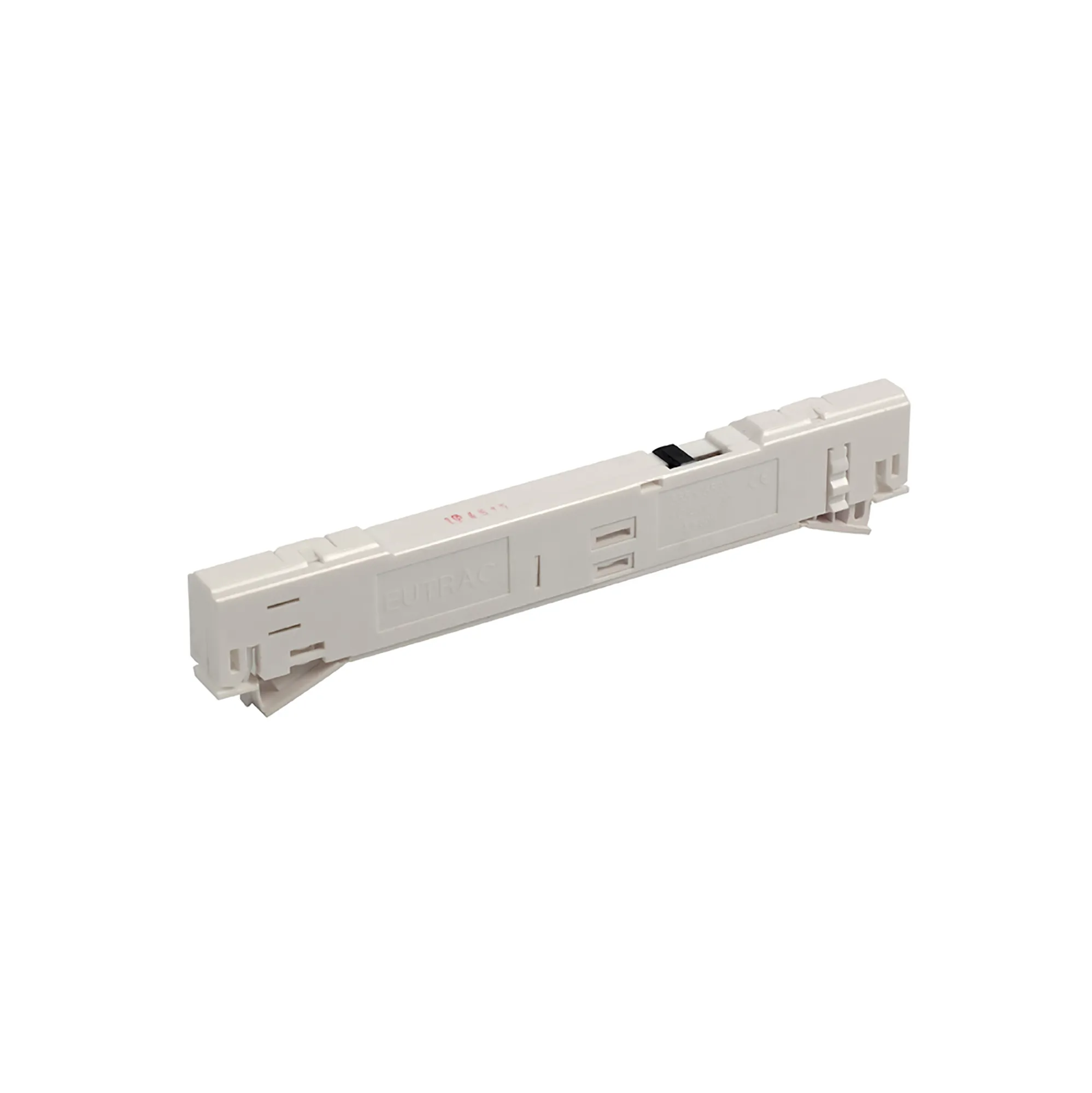 In-Trac Adapter 3 Circ. Track, 6A Induct/ Resist Load Screwless Connection Data Bus 555 1 6533 1  Eutrac Adapters & Components-White